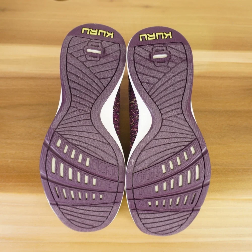 KURU Stride Slip On Sneakers Womens 7.5 Plum Purple Confetti Orthopedic Shoes